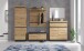 Schuhbank >CORTE< in Coast Evoke Eiche Dekor/Kosmos Grau - 100,6x53,8x45 (BxHxT)