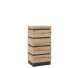 Schubkastenkommode >CORTE< in Coast Evoke Eiche Dekor - 60x115,3x45cm (BxHxT)