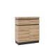 Kommode >CORTE< in Coast Evoke Eiche Dekor/Kosmos Grau  - 100x115,3x45cm (BxHxT)
