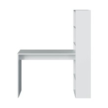 Jugendzimmer-Set >ELLIOT< in Artik-Weiß/Velho-Weiß - 199x65x96 (BxHxT)