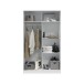 Jugendzimmer-Set >ELLIOT< in Artik-Weiß/Velho-Weiß - 199x65x96 (BxHxT)