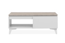 Wohnzimmer-Set >Bertrix< in Sandstein / weiß - 177x51,5x40cm (BxHxT)