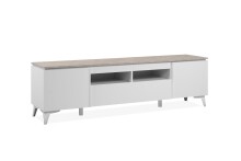 Wohnzimmer-Set >Bertrix< in Sandstein / weiß - 177x51,5x40cm (BxHxT)