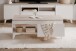 Wohnzimmer-Set >Bertrix< in Sandstein / weiß - 177x51,5x40cm (BxHxT)