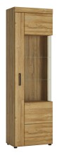 Glasvitrine >CORTINA< in Grandson Eiche Dekor -...