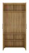 Glasvitrine >CORTINA< in Grandson Eiche Dekor - 92,8x195x37,4 (BxHxT)