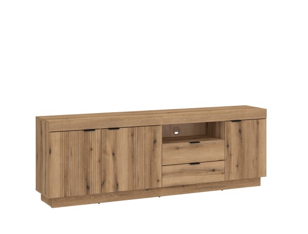Lowboard >DELAMAR< in Coast Evoke Eiche Dekor - 185,9x66,6x39,6 (BxHxT)