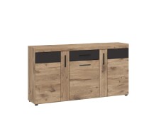 Sideboard >GRANO< in Viking Eiche Dekor/KOSMOS GRAU...