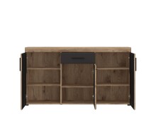 Sideboard >GRANO< in Viking Eiche Dekor/KOSMOS GRAU...