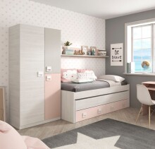 Jugendzimmer-Set >NUBE< in Alpen-Weiß / Grau...