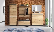 Garderoben-Set >Corte< (5-teilig) in Evoke Eiche...