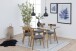 Esszimmerstuhl >Taxi< (2er-Set) in Grau, Stoff, Eiche - 45x80x49cm (BxHxT)