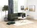 Beistelltisch >Alisma< in weiss, gold, Glas, Stahl - 42x50cm (HxD)