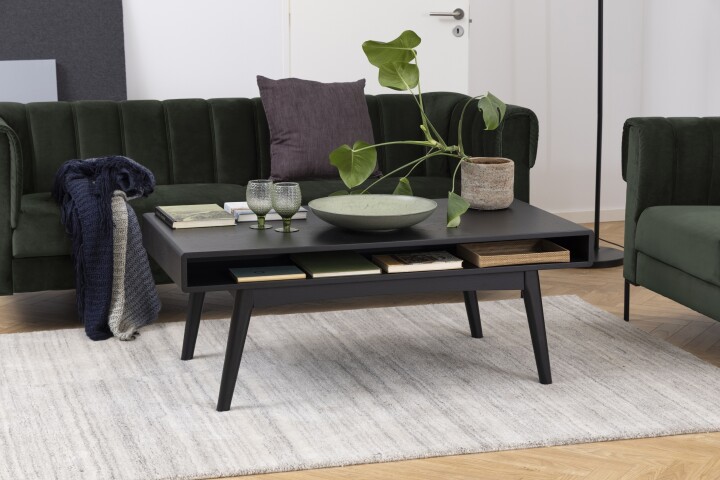 Couchtisch >Marte< in schwarz - 130x50x70cm (BxHxT)