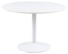 Esstisch >Ibiza< in weiss, MDF, Stahl - 74x110cm (HxD)