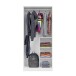 Jugendzimmer-Set >Ares Plus< in Alpen-Weiß / Basalt - 198x69x96 (BxHxT)