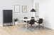 Esstisch >Century< in Eiche weiss pigmentiert, MDF - 200x75,3x100cm (BxHxT)