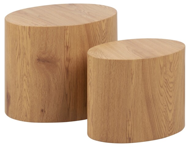 Satztisch >Mice< (2-teilig) in matt Wildeiche, MDF - 33x40x48cm (BxHxT)