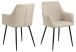 Esszimmerstuhl >Lizzy< in Beige, Stoff - 59x85x59cm (BxHxT)