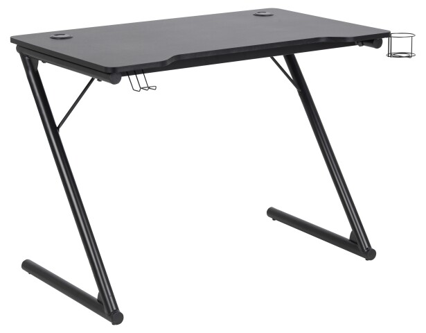 Gamingtisch >Trooper< in Grau, MDF, Stahl - 100x74x60cm (BxHxT)