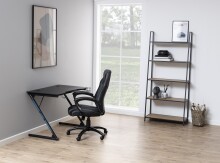 Gamingtisch >Trooper< in Grau, MDF, Stahl -...