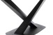 Baumkantentisch >GRAVINA< in naturfarben/ schwarz - 160x74x90 (BxHxT)