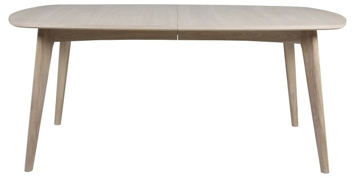 Kulissen-Esstisch >Marte< in Eiche weiss pigmentiert, MDF - 180x76x102cm (BxHxT)