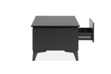 Wohnzimmer-Set >Bertrix< in Schiefer dunkel / anthrazit - 177x51,5x40cm (BxHxT)