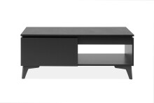 Wohnzimmer-Set >Bertrix< in Schiefer dunkel / anthrazit - 177x51,5x40cm (BxHxT)
