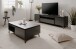 Wohnzimmer-Set >Bertrix< in Schiefer dunkel / anthrazit - 177x51,5x40cm (BxHxT)
