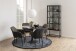 Glasvitrine >Seaford< in schwarz, Stahl - 77x185,6x35cm (BxHxT)