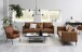 Couchtisch >Angus< in schwarz, MDF, Stahl - 115x40x60cm (BxHxT)
