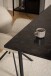 Esstisch >Amble< in schwarz, MDF, Stahl - 160x74x90cm (BxHxT)