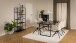 Esstisch >Amble< in schwarz, MDF, Stahl - 160x74x90cm (BxHxT)