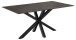 Esstisch >Heaven< in schwarz, Glas-Keramik,Stahl - 160x75,5x90cm (BxHxT)