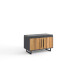 Schuhbank >Joe< in Eiche / anthrazit, Eiche teilmassiv - 82x51x40cm (BxHxT)