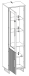 Wohnwand >Joe< (4-teilig) in Eiche / anthrazit - 341x197x40 (BxHxT)