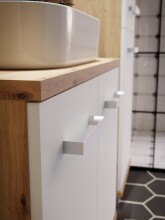 Badezimmer-Set >Veris< (5-teilig) in Artisan Eiche Dekor / secret grey