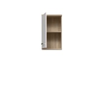 Badezimmer-Set >Aggi< (4-teilig) in Sonom Eiche Dekor / Hochglanz weiss