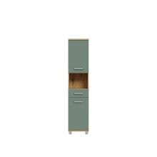 Badezimmer-Set >Veris< (5-teilig) in Artisan Eiche Dekor / salbei, Holzwerkstoff