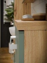 Badezimmer-Set >Veris< (3-teilig) in Artisan Eiche Dekor / Salbei, Holzwerkstoff