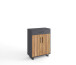 Garderoben-Set >Joe< (4-teilig) in Eiche / anthrazit - 165x197x40 (BxHxT)