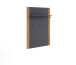 Garderoben-Set >Joe< (4-teilig) in Eiche / anthrazit - 165x197x40 (BxHxT)