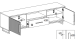 Wohnwand >Joe< (3-teilig) in Eiche / anthrazit - 239x197x40 (BxHxT)