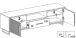Wohnwand >Eddie< (3-teilig) in Eiche / schwarz - 287x173x40 (BxHxT)