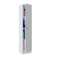 Mehrzweckschrank >Multipurpose< in Weiß - 37x180x37 (BxHxT)