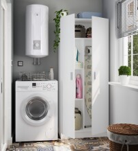 Mehrzweckschrank >Multipurpose< in Weiß - 73x180x37 (BxHxT)