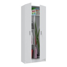 Mehrzweckschrank >Multipurpose< in Weiß - 73x180x37 (BxHxT)