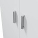Mehrzweckschrank >Multipurpose< in Weiß - 73x180x37 (BxHxT)