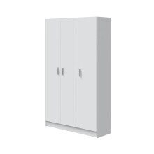 Mehrzweckschrank >Multipurpose< in Weiß - 109x180x37 (BxHxT)